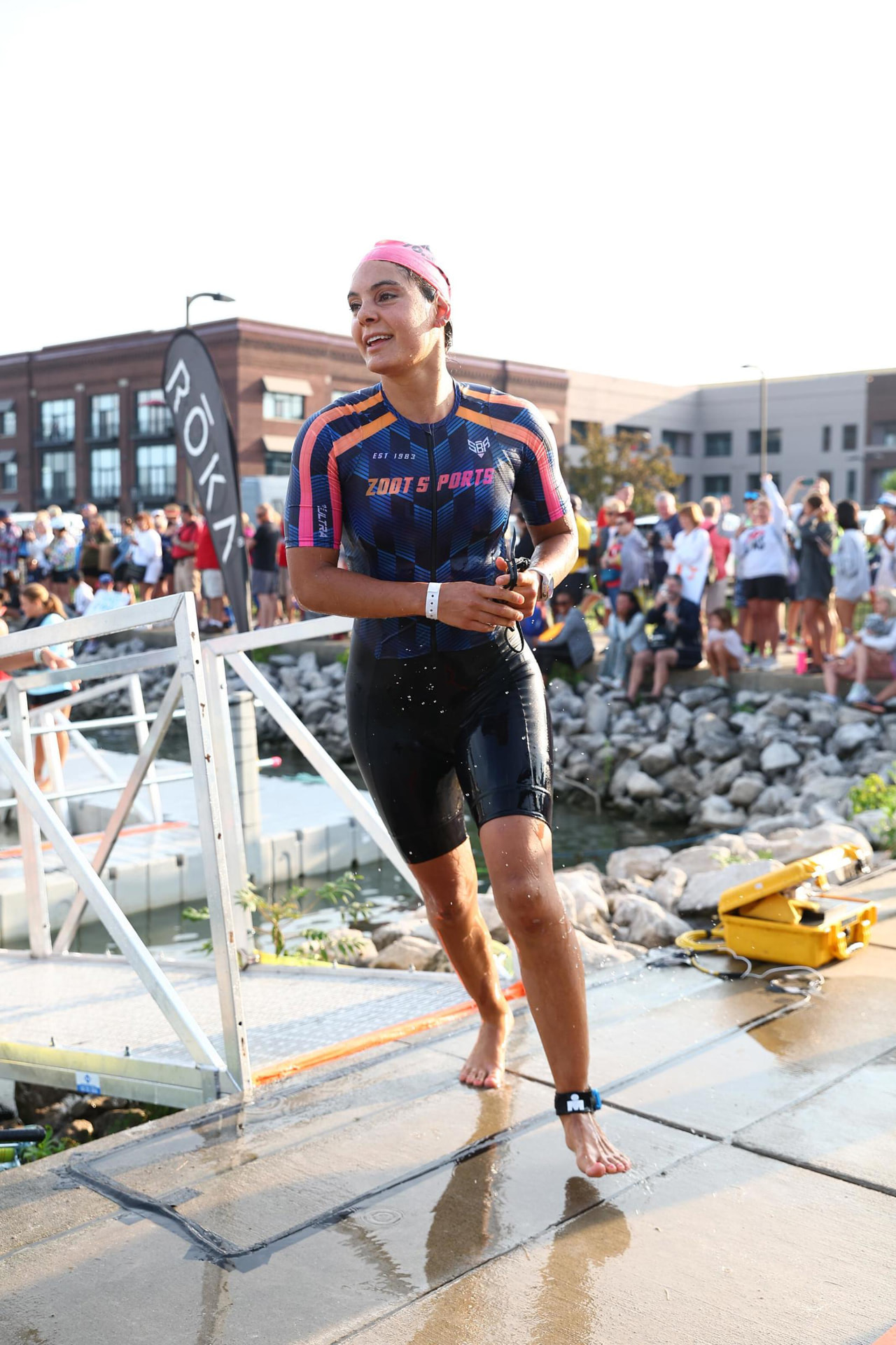 Placeholder listing photo — triathlon swim exit.